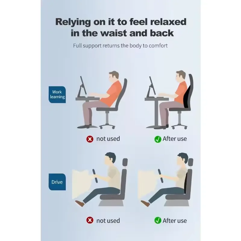 2025 سيارة الرقبة وسادة قطني مسند الظهر وسادة مجموعة رغوة الذاكرة مسند الرأس اكسسوارات السيارات الداخلية الأساسية لراحة القيادة