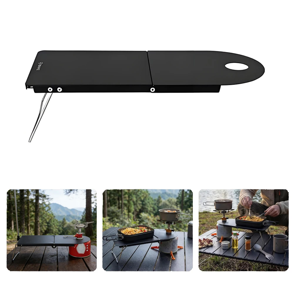 

Camping Folding Mini Table for Stove, Lightweight Aluminum Alloy Foldable Table for Cookware, Hiking, Picnic, Backpacking