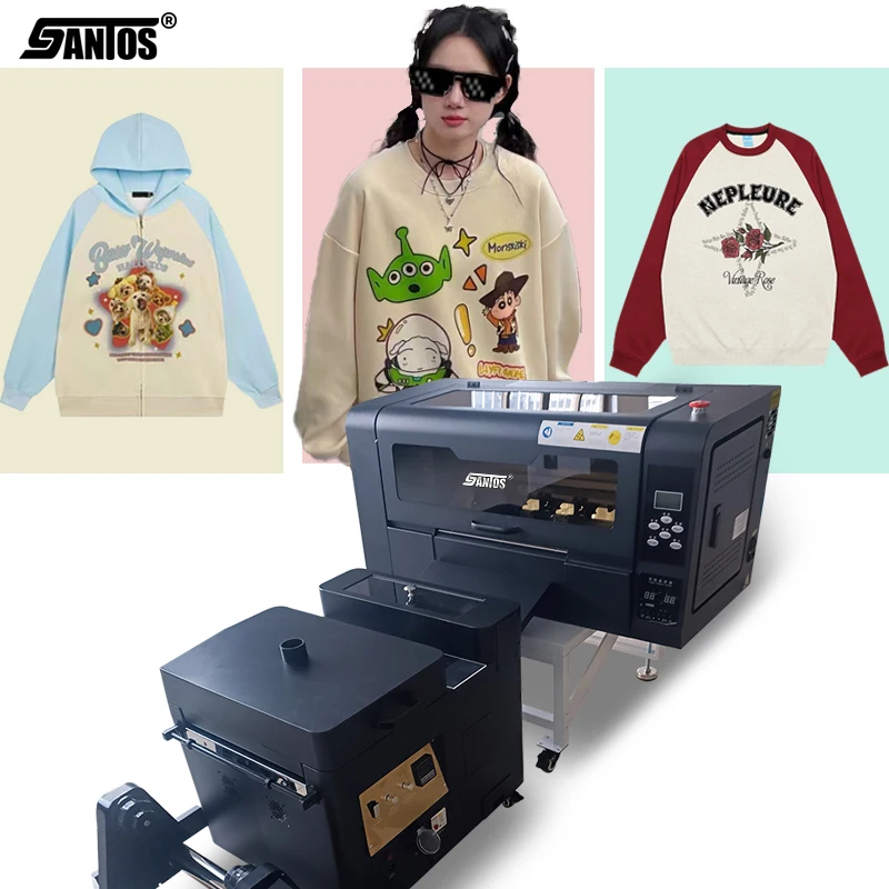 Dtf Printer A3 Dual Xp600 Printhead Pet Film Heat Transfer Hoodie Tshirt 30Cm Dtf Printer Printing Machine