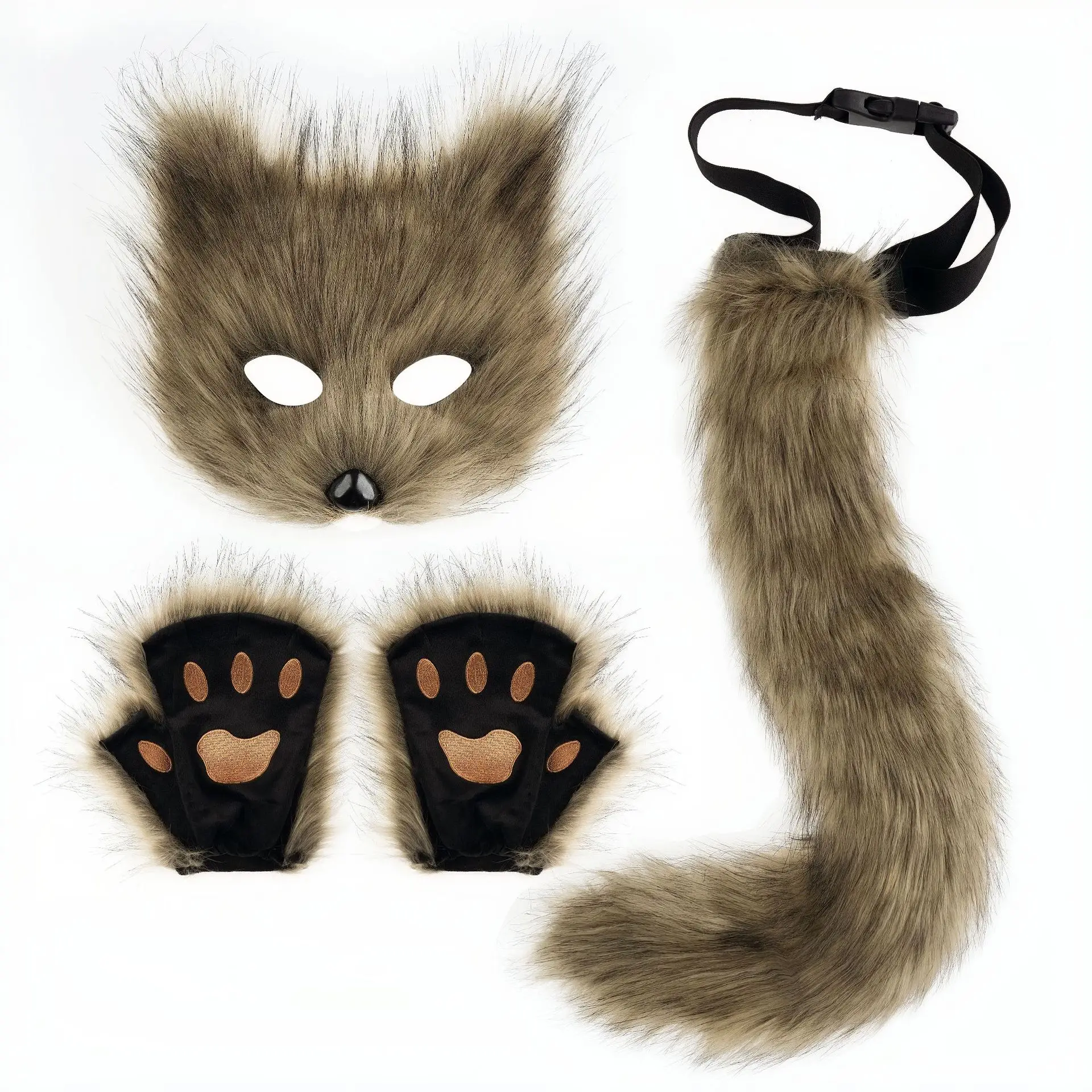 Kit Chat en Peluche – Masque, Gants et Queue – photo 13