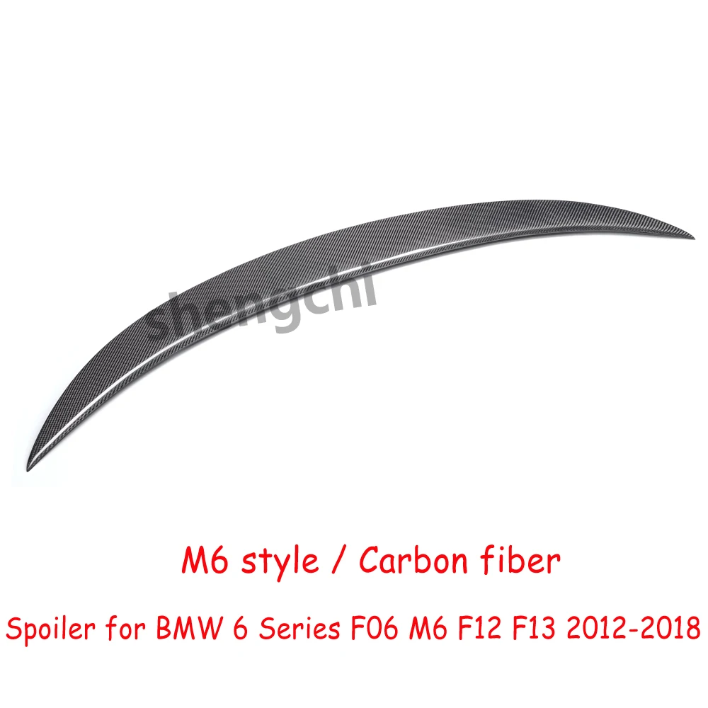 F06 M6 Style Carbon Fiber Rear Trunk Spoiler Wing For BMW 6 Series F06 & M6 F12 F13 640i 640d 650i Spoiler 2012-2018