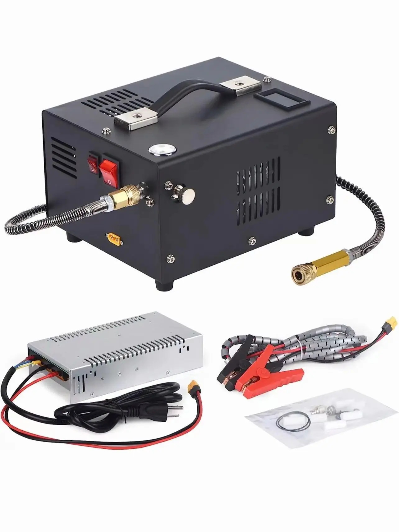 Imagem -04 - Compressor de ar do Automóvel do Pcp Pentaclorofenol do Transformador 12v 4500psi 300bar 30mpa 220v 110v