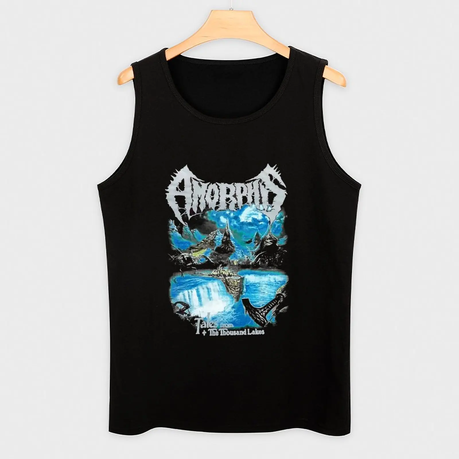 AMORPHIS The Thousand Lakes Tank Top sleeveless t-shirts for men summer clothes men 2025 t-shirt for men gym