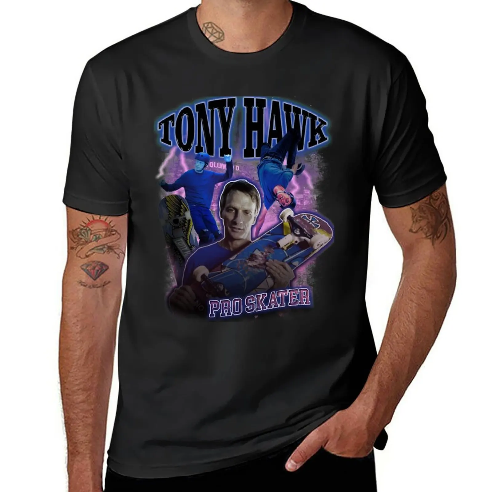 New Bootleg : Tony Hawk Pro Skateboard T-Shirt custom t shirts man clothes t shirts men