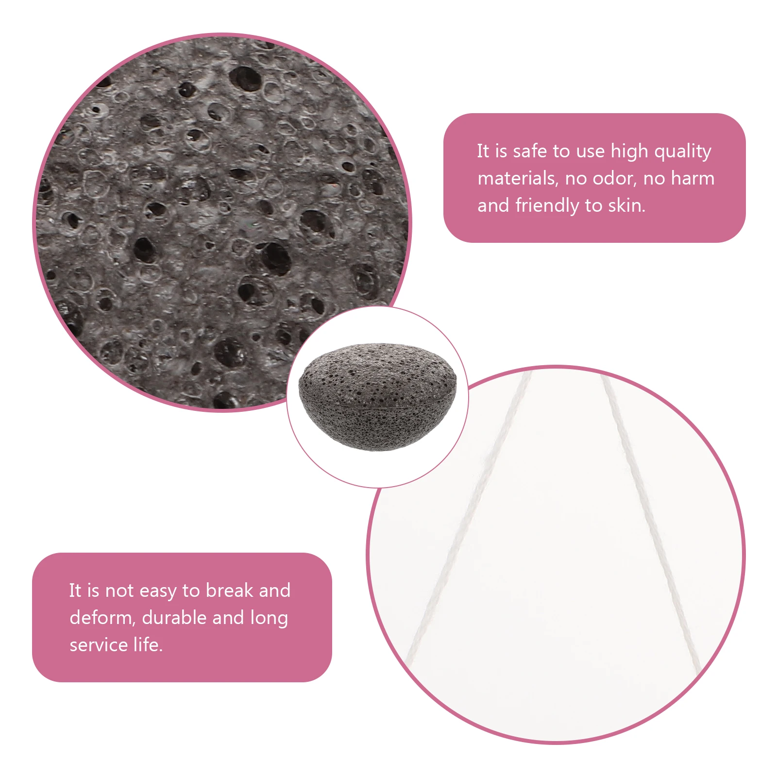 

Black Facial Cleaning Sponge Face Wash Exfoliating Cleansing Makeup Sponges Gently Removes Impurities Deep Pore Cleanse