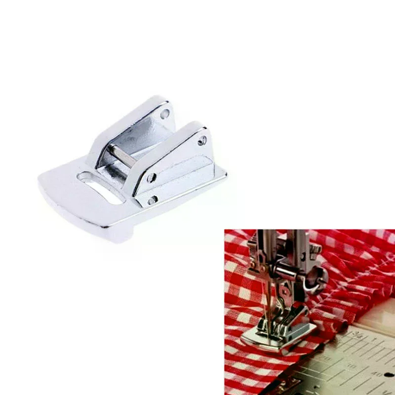 1pc Sliver Rolled Hem Curling Sewing Presser Foot Parallel Stitch Foot Presser Home Domestic Sewing Machine Accessory
