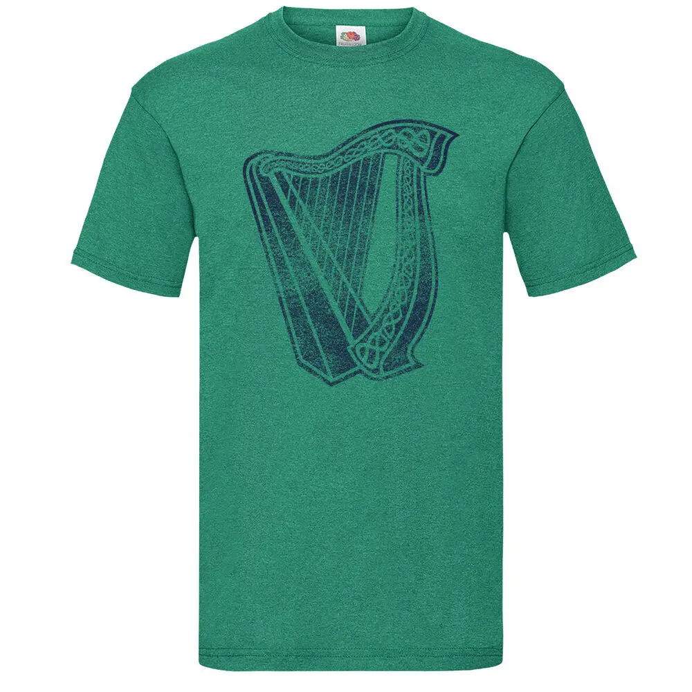 Irish Harp T-shirt Home Nations Ireland Dublin Birthday Gift IRL Football Fan