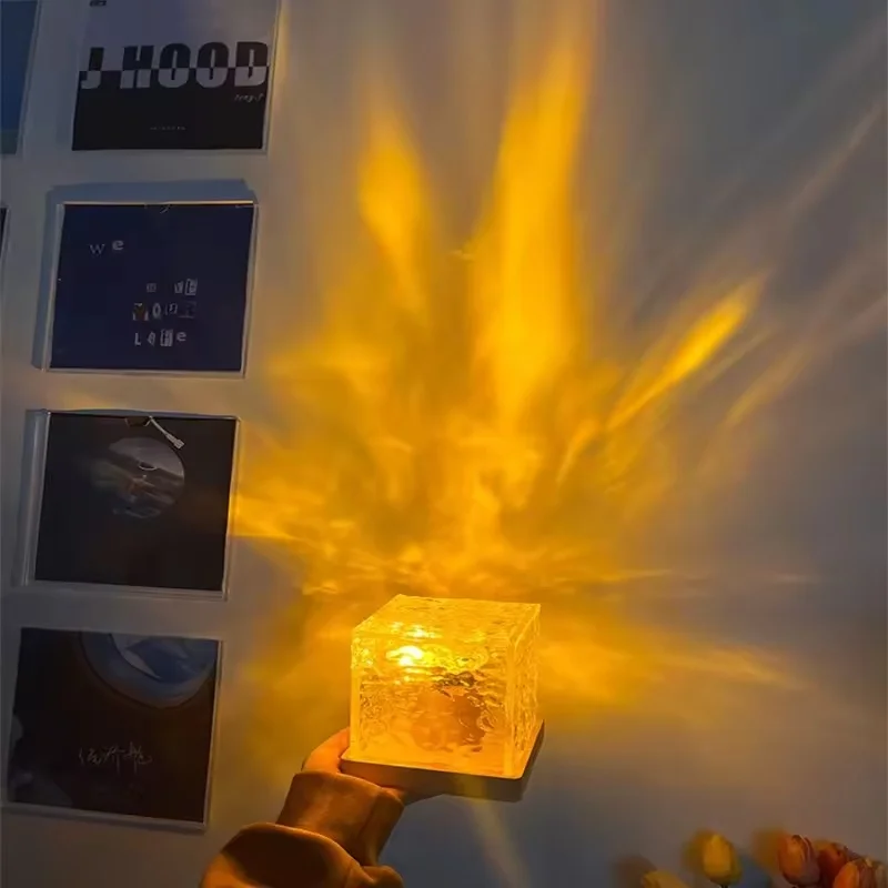 تموج الماء ضوء الليل الإبداعية رأس السرير جو ضوء هدية رومانسية السماء المرصعة بالنجوم ضوء الإسقاط عيد الميلاد ضوء الليل هدية