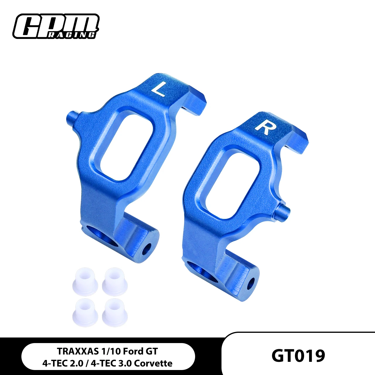 GPM 1/10 4WD Ford GT 4-TEC 2.0 & 4-TEC 3.0 93054-4 TRAXXAS Aluminum Front C Hubs