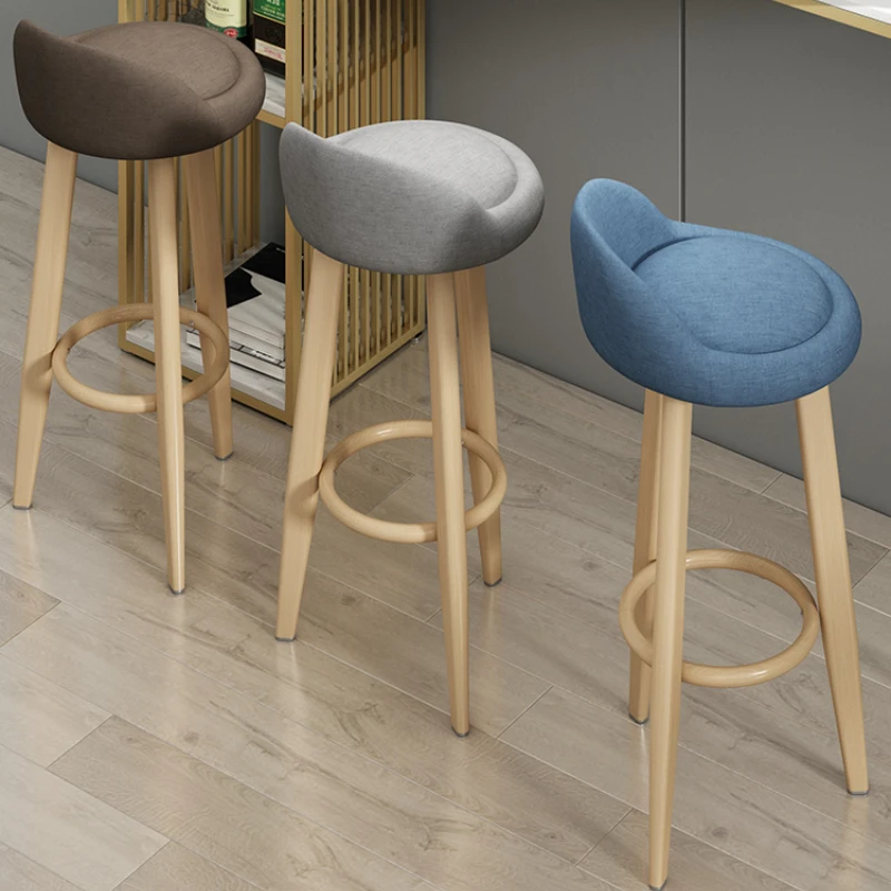 

Light Luxury Modern Minimalist Bar Chair Front Desk Cashier Backrest Chair Restaurant Bar Coffee Shop Designer Style Furniture