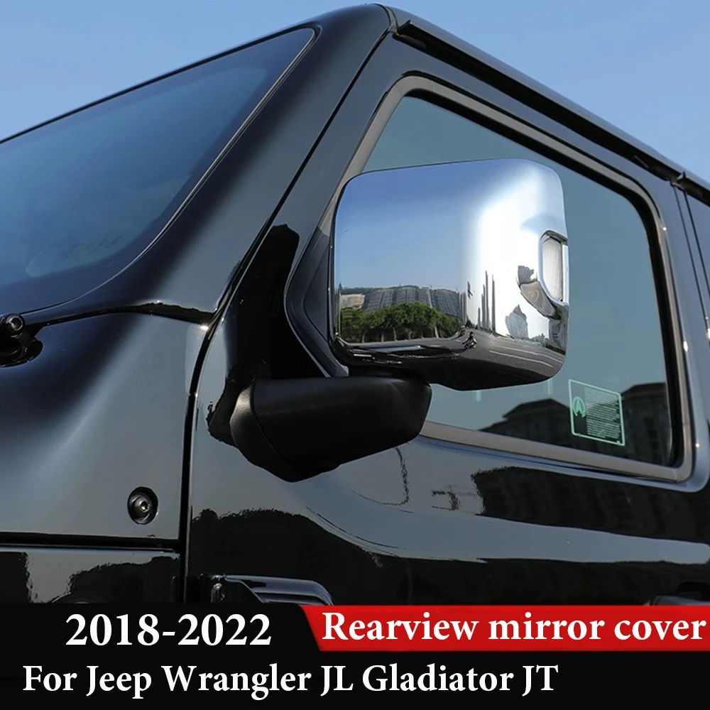 

Car Rearview Mirror Cover Side Wing Mirror Housing For Jeep Wrangler JL 2018-2022 Car Replacement Accessories