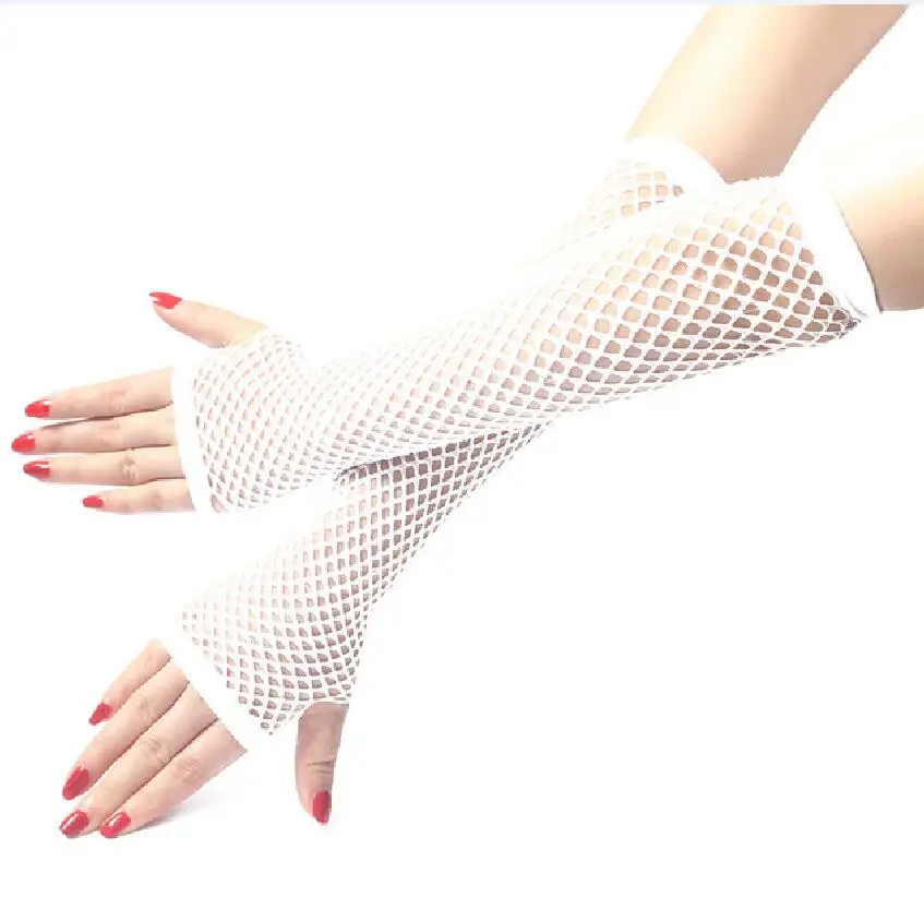 Neon Fishnet Fingerless Long Gloves Leg Arm Cuff Party Wear Fancy Dress For Womens Sexy  Arm Warmer 10PAIRS/20PCS