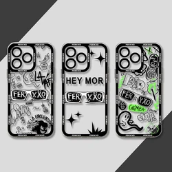 Transparent Cover Feid Nitro Jam Ferxxo Phone Case For iPhone 16 15 14 13 12 11 Mini Pro Max X XR XSMax 7 8 Plus SE20