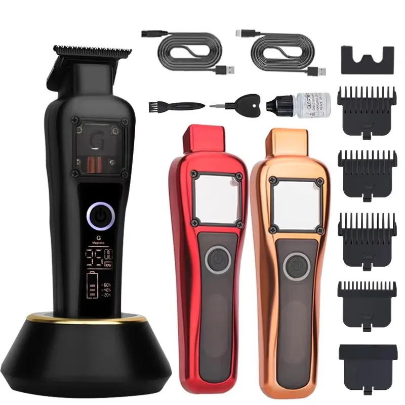 Resuxi G27 NEW 10000RPM Electric hair clipper Men Ceramic Blade Magnet Motor Professional LCD display Hair cutting Machine