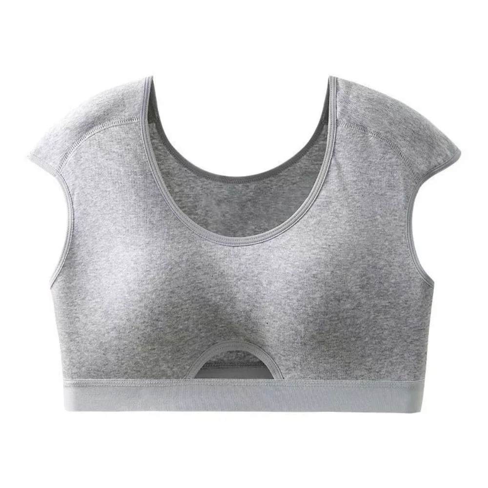 ملابس داخلية قطنية بزاوية قائمة للكتف، وسادة قابلة للفصل، حمالة صدر غير مرئية، ملابس داخلية بدون خياطة، حمالة صدر لاسلكية للفتيات، ملابس داخلية #1