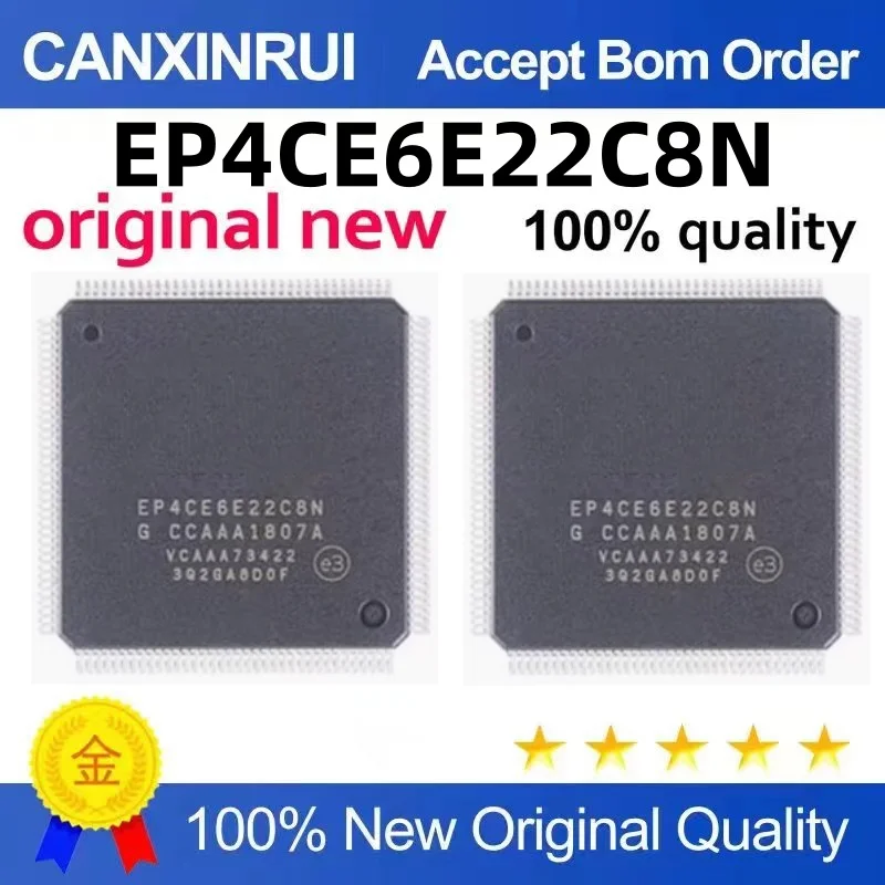 New original IC EP4CE6E22C8N I7N TQFP144 embedded FPGA programmable gate array