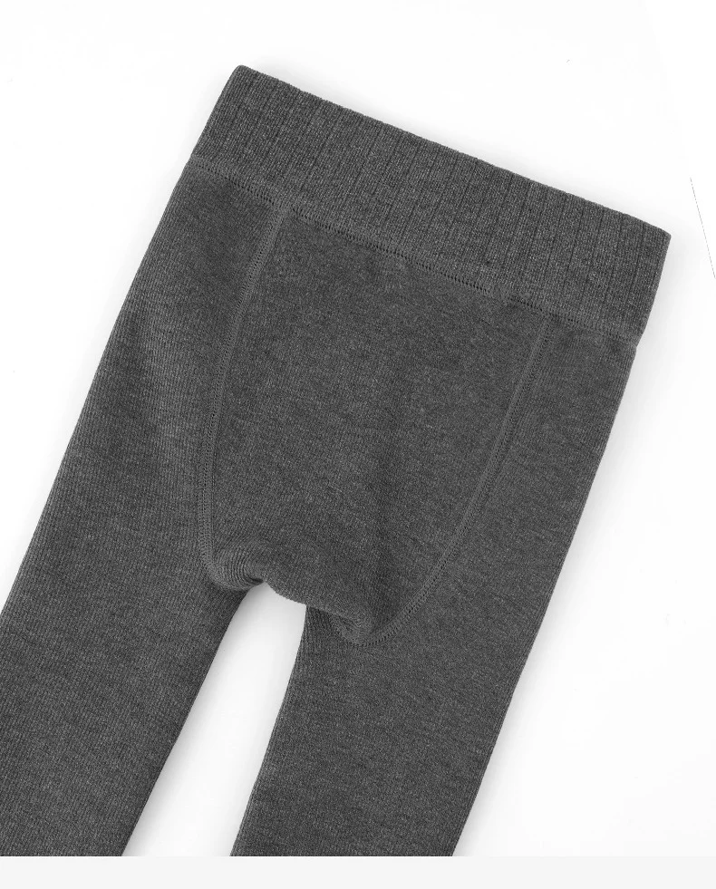 الخريف الشتاء صوف مبطن بسيط بلون الفتيات الجوارب قطعة واحدة طماق الأطفال Legwear ل 1-6Y