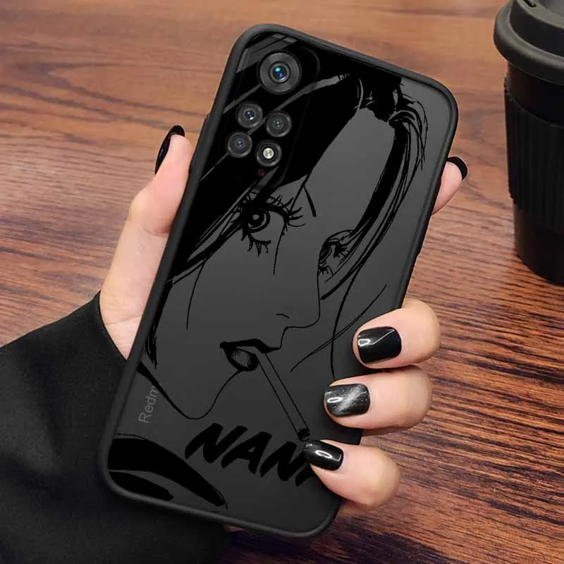 أنيمي كول نانا أوساكي خط ل Xiaomi ريدمي نوت 14 13 12S 12 توربو 11T 11E 11S 10S 10 برو زائد ماكس متجمد جراب هاتف #3