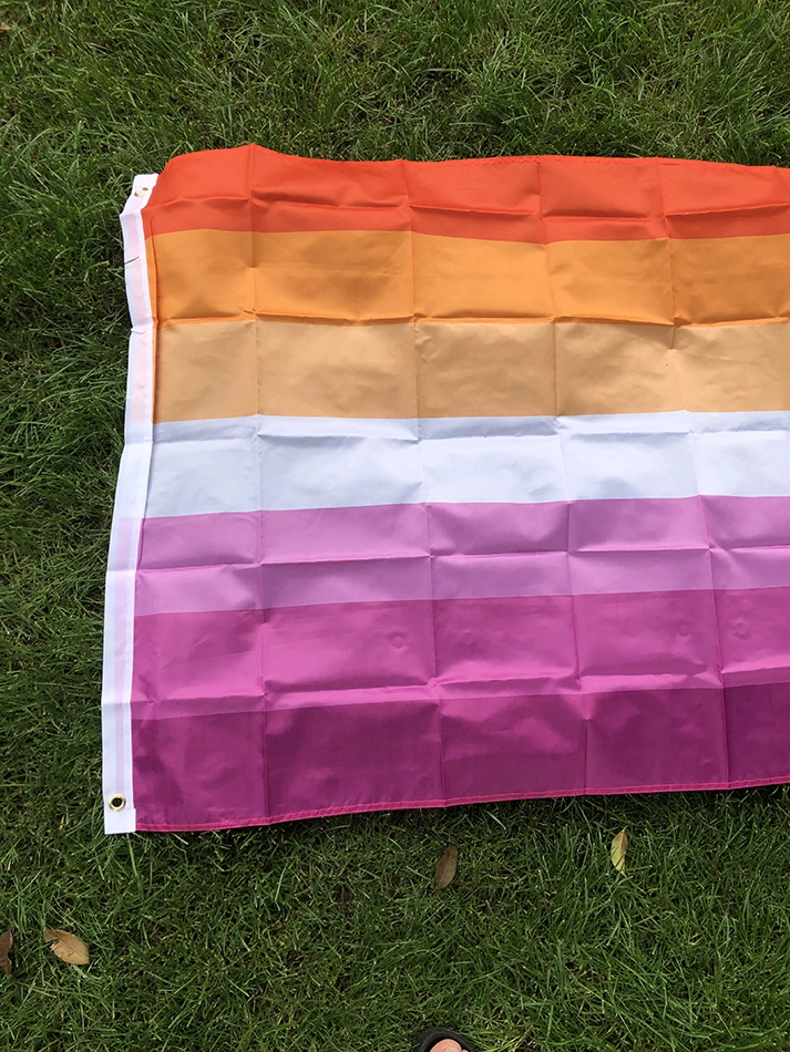 Rainbow Flag 150X90CM 100D polyester hanging Gay Flag Rainbow Things Sunset Lesbian Pride Flags for decoration