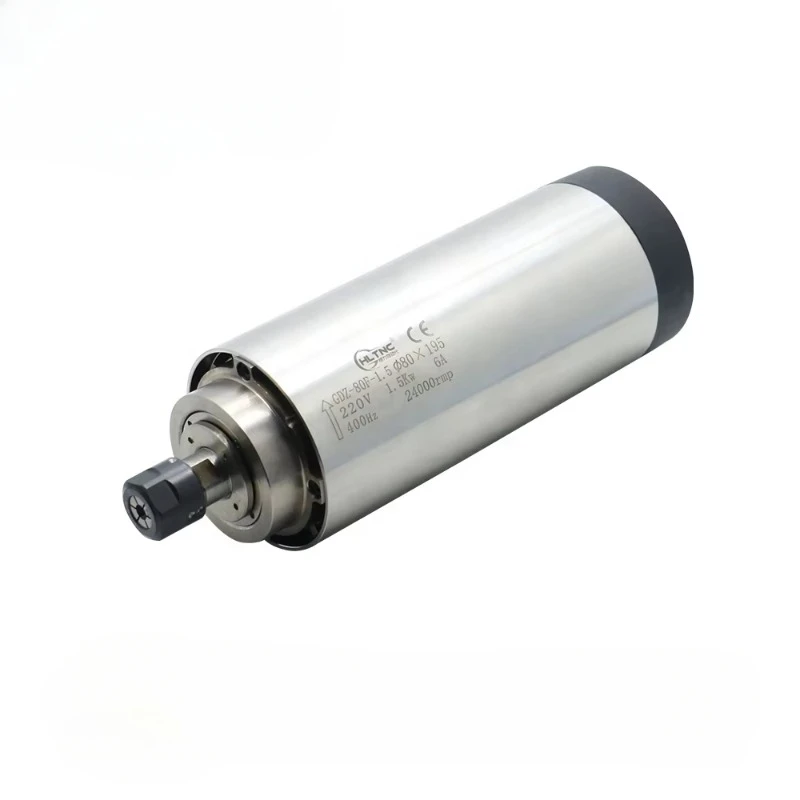 HLTNC high speed 24000rpm air water cooled 2.2kw ER20 metal milling spindle motor for cnc milling cnc spindle motor