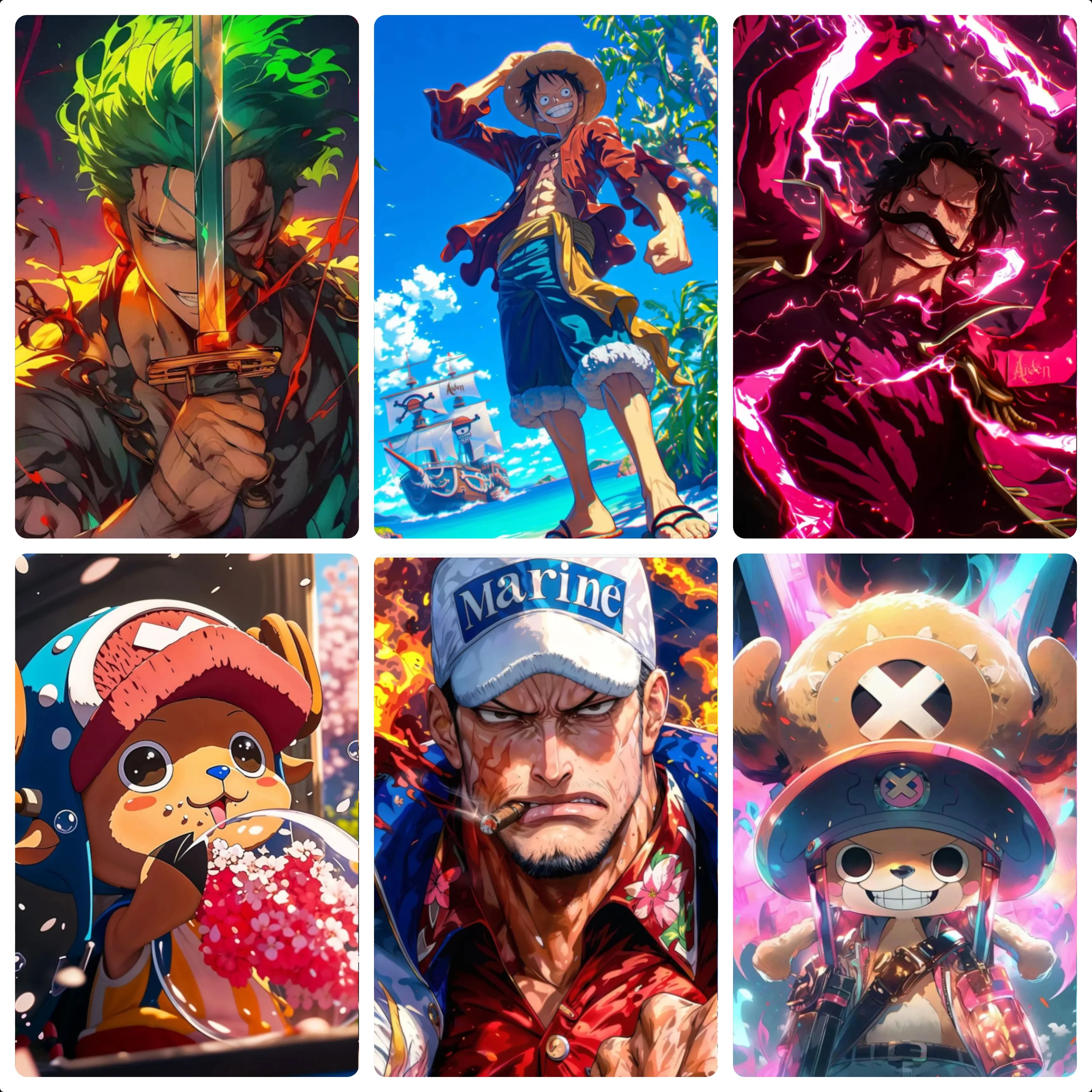 Jigsaw Puzzle 500/1000/1200/2000PCS Classic One Piece Anime DIY Hand‑assembled Puzzle Stress Relief Toy Holiday Gift