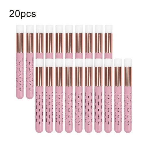 Imagen 2 del producto 5/20/50 Uds cepillo de limpieza de pestañas cepillo de champú para extensiones de pestañas pelar el poro de la nariz removedor de espinillas herramienta de maquillaje