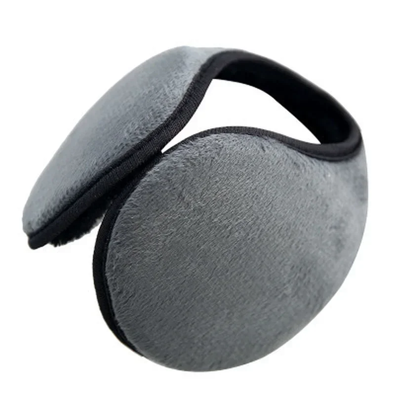 Nova moda unissex sólido inverno earmuffs mulheres homens protetor de orelha engrossar pelúcia macio quente earmuff acessórios de vestuário