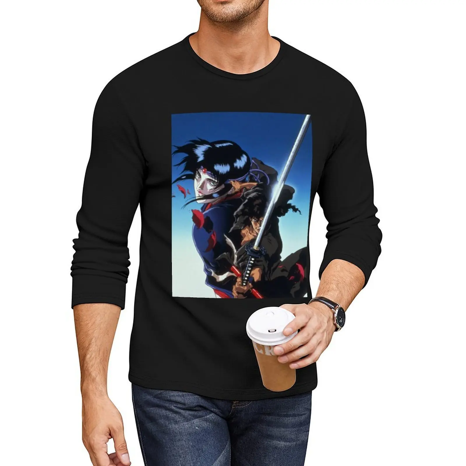 

Ninja scroll Classic Long T-Shirt black t shirts hippie clothes anime new edition t shirt mens vintage t shirts