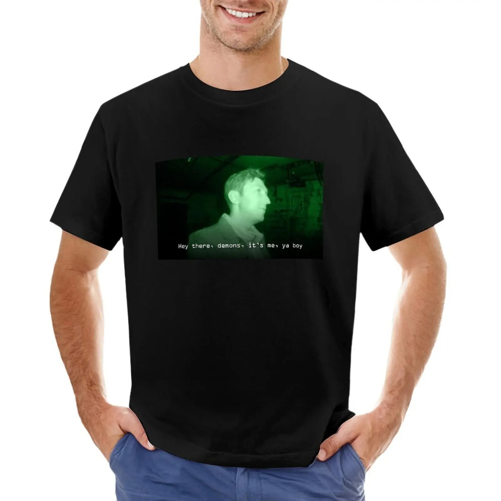 Buzzfeed Unsolved - Shane: Hey there, demons, it's me, ya boy T-Shirt Short sleeve tee cute tops shirts graphic tees T-shirt men