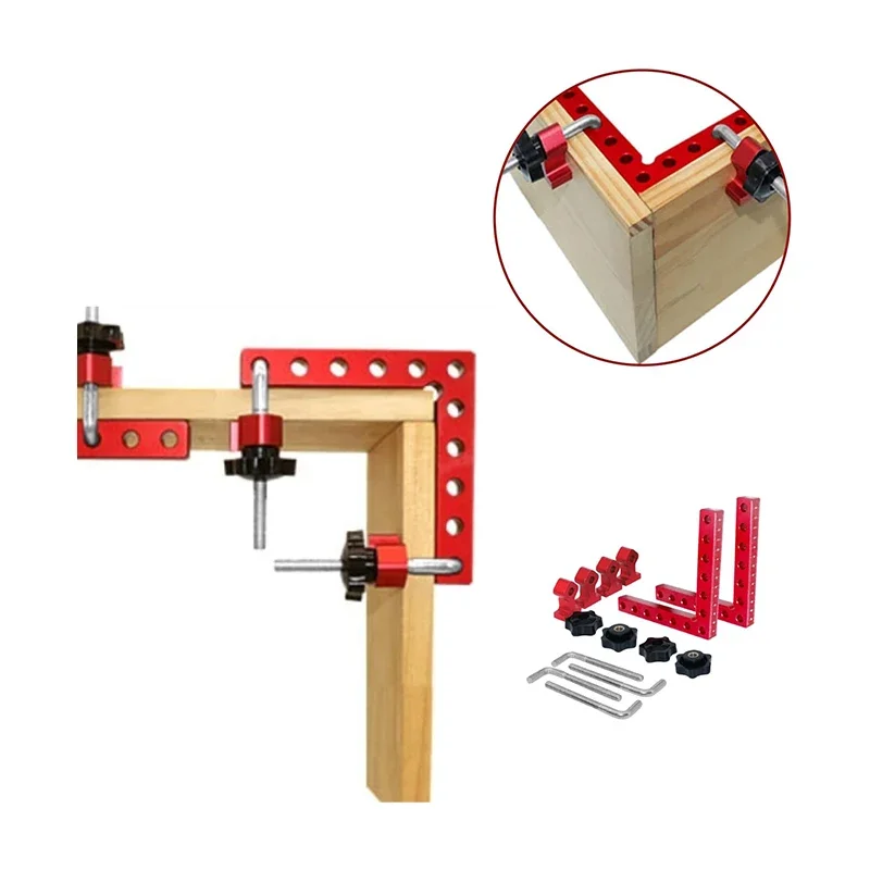 

L Shape Corner 90° Auxiliary Right Ruler Manual Adjustable Angle Instrument Cutting Square Clamp Tool Woodworking Positioning