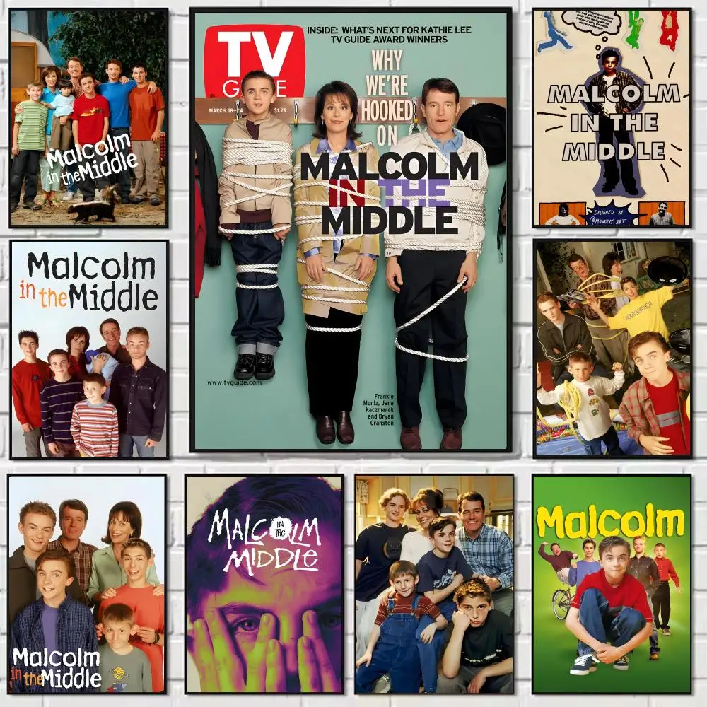 

TV M-Malcolm in the Middle Painting Calligraphy Modern Waterproof Wall Art Print For Home Living Room Bedroom Office Decor