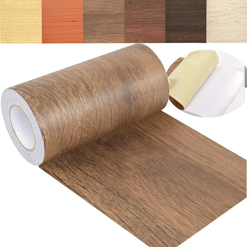 

Self-adhesive Wood Color Tape Wood Grain Repair Tape is Suitable For Table and Chair Skirting Board Floor, Handicraft DIY