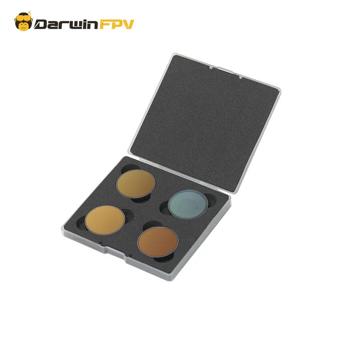 

DarwinFPV O4 Pro Алюминиевый водонепроницаемый защитный чехол с ЧПУ для FPV дрона для фильтров DJI Action 4/5 для передатчика DJI O4 Pro