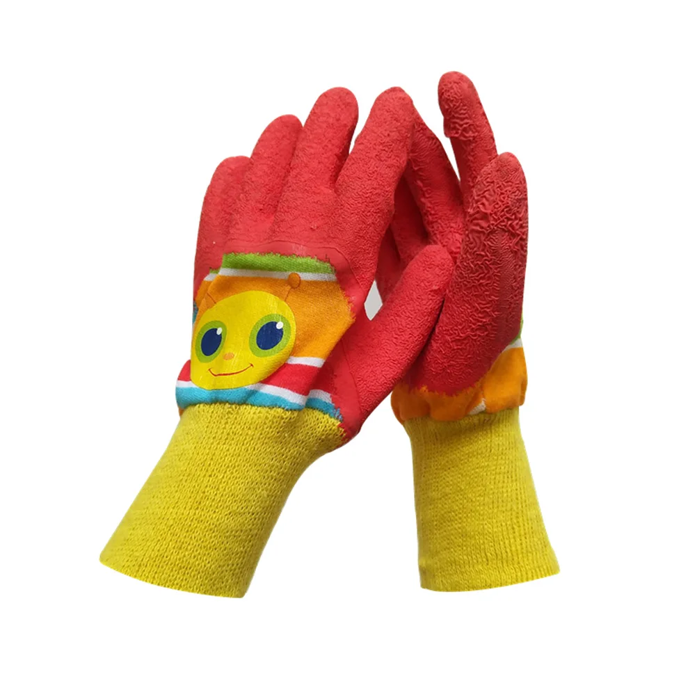 

Stab Resistant Gloves Kids Latex Safety Protection Work Protective Children Gardening