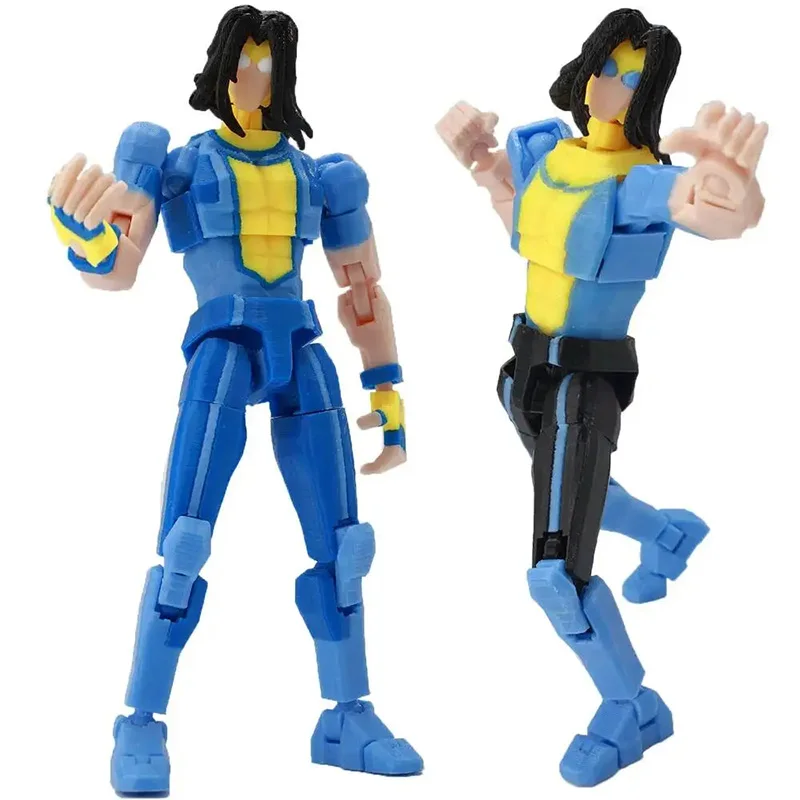 3D Printed Lucky 13 Action Figure Fully Articulated Assembled Model Cartoon Anime Collectible Model For Game Hobby Collect