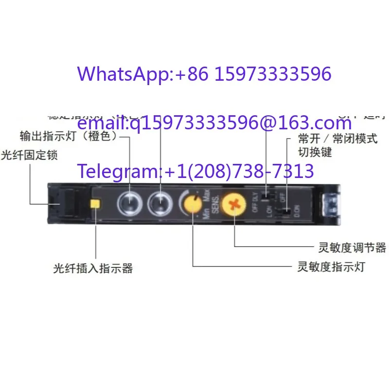 BRF-N NPN Optical Fiber Amplifier Sensor Replacement for VRF-N Inkjet Printer Photoelectric Eye