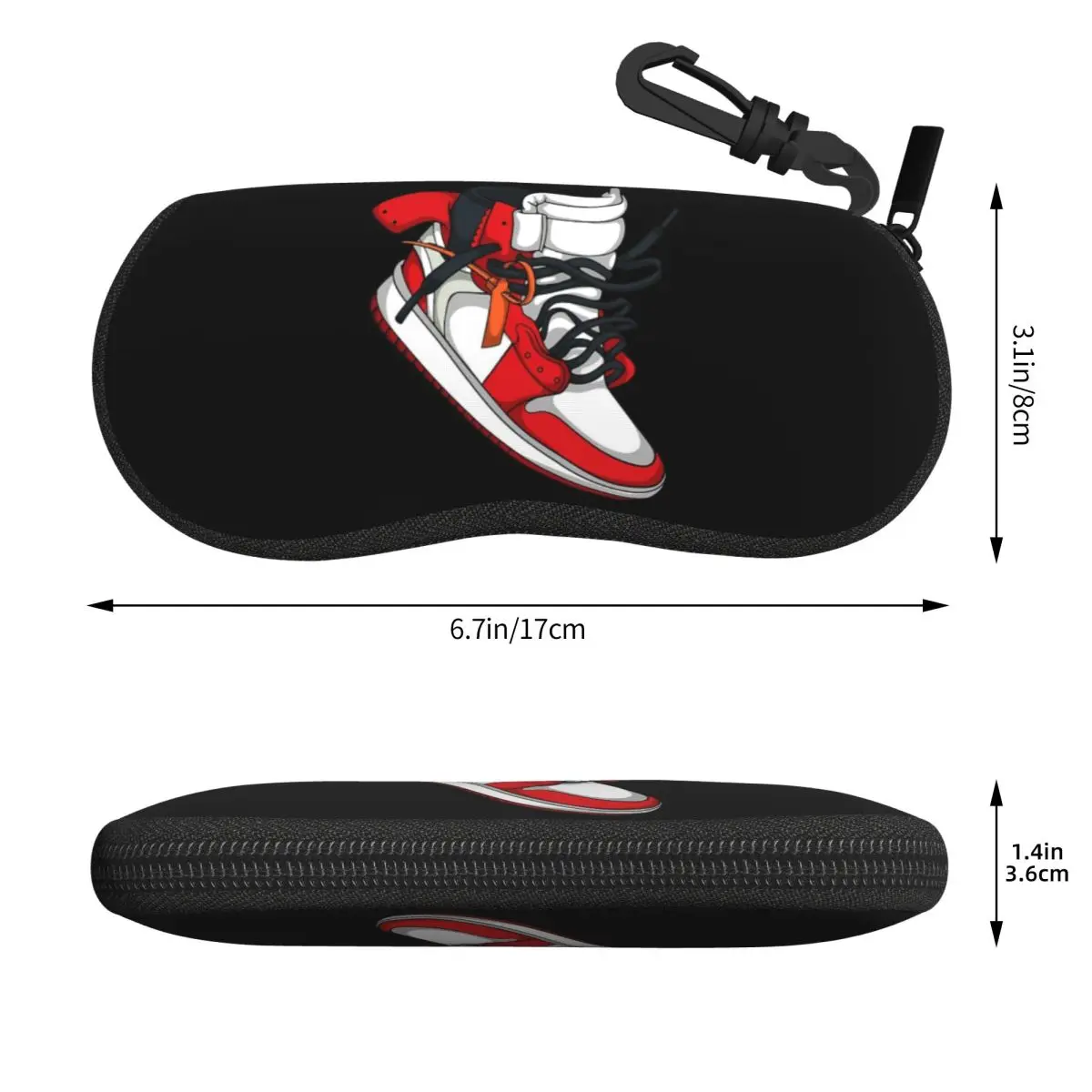 حذاء رياضة Hype شل نظارات حالة النظارات الشمسية الواقية مربع النساء الرجال لينة النظارات حقيبة الحقيبة