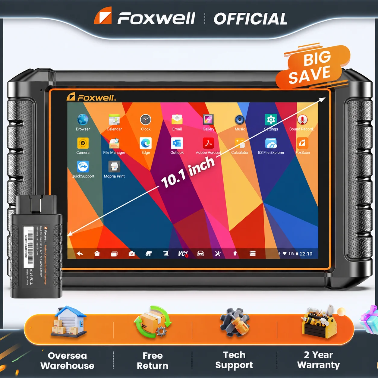 FOXWELL NT1009 OBD2 Car Scanner All System Bidirectional CANFD DOIP Topology Mapping 36+ Reset New Energy Auto Diagnostic Tools
