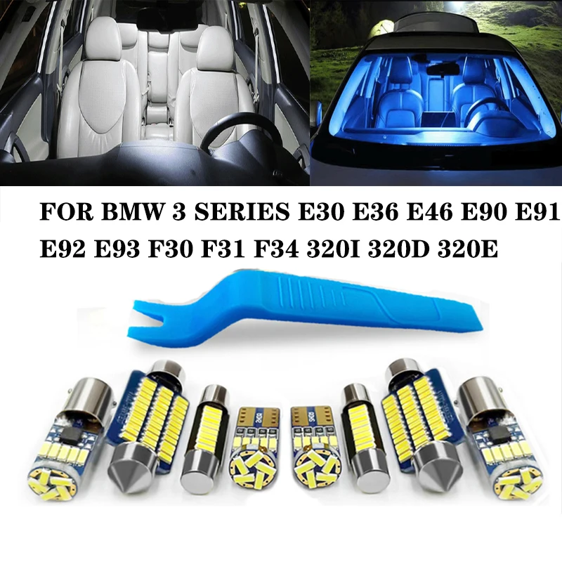 Canbus For BMW 3 Series E30 E36 E46 E90 E91 E92 E93 F30 F31 F34 320i 320d 320e Coupe Touring Car LED Interior Light