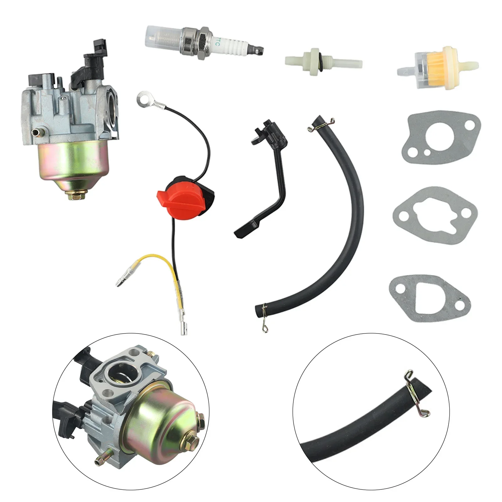 

Parts Carburettor Spark Plug Washer Accessories Lawn Mower Pressure Replacement Service Kit Spare For Ruixing 127