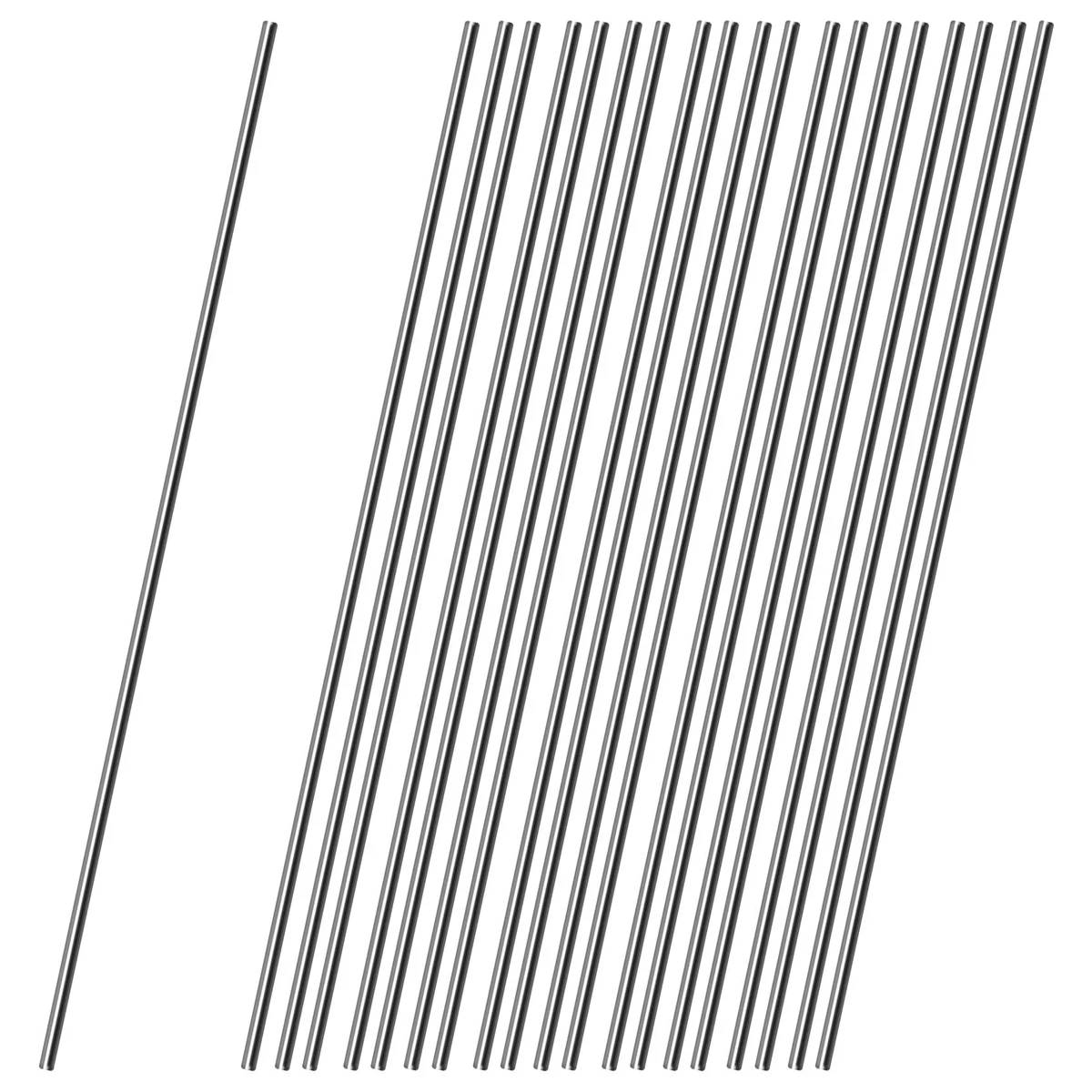 

20Pcs Stainless Steel Round Shaft Rod Axles 150mmx2mm for RC Toy CarN03R