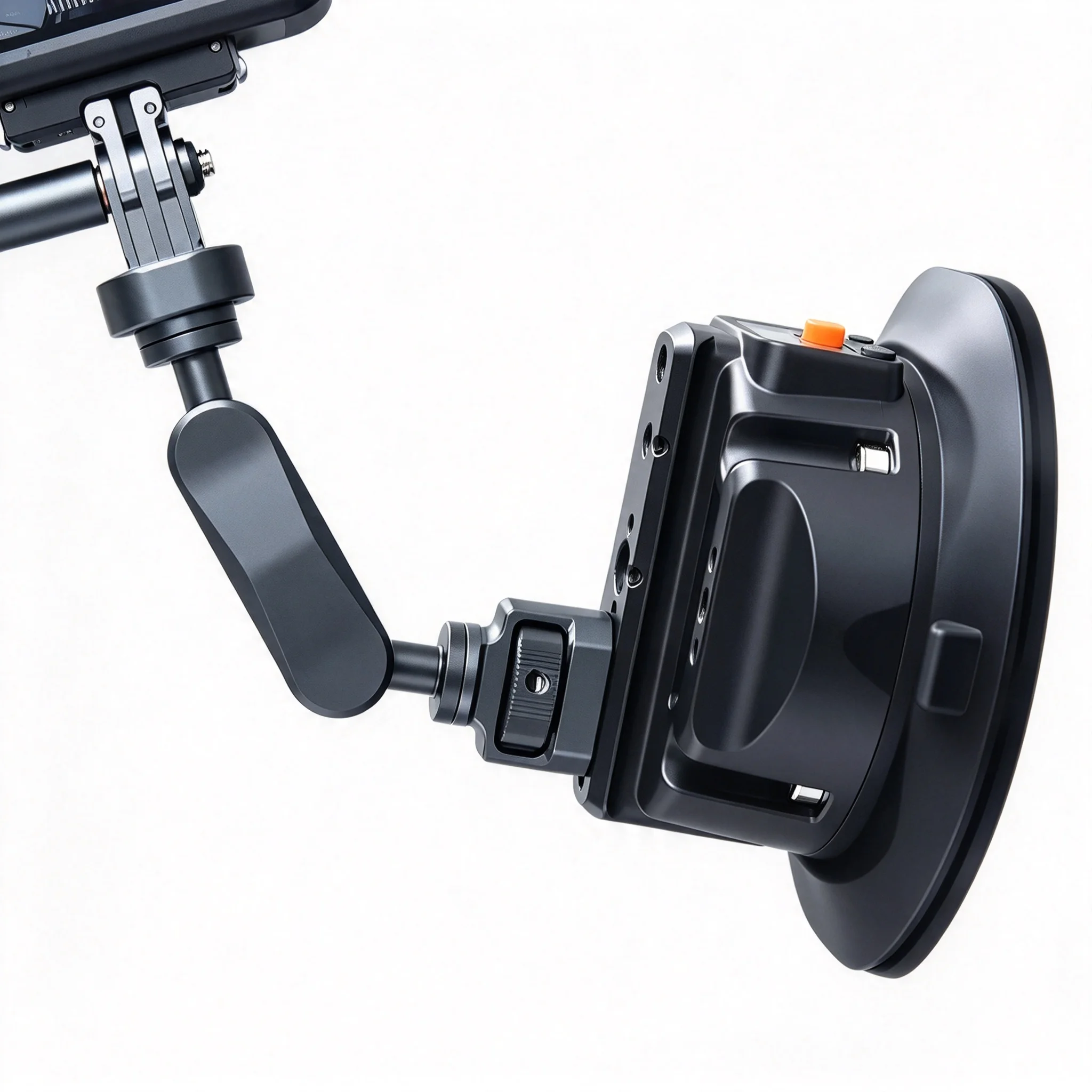 New 4.5 Inch Auto‑Pump Electric Suction Cup Camera Mount,Quick Release Vacuum Holder for Car Shooting