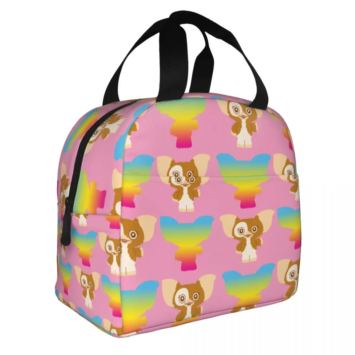 Lunch Bags for Men Women Gizmo Rainbow Insulated Cooler Waterproof Picnic Work Canvas Tote Bento Pouch