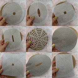 Multilayer Frames With Small Dots Metal Cutting Dies for DIY Scrapbooking Album Paper Cards Decorative Crafts Embossing Die Cuts