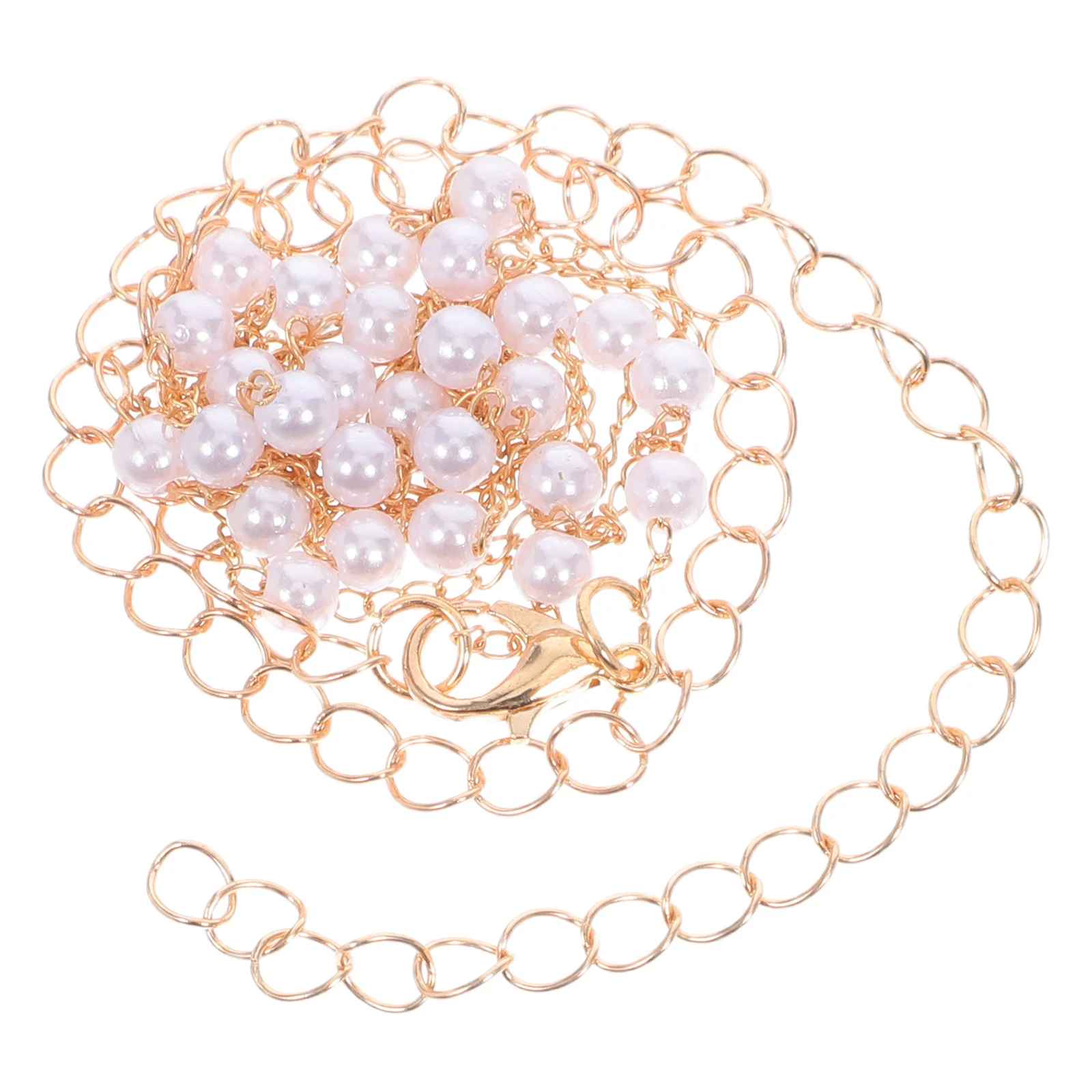 

Multi-Layer Metal Chain Belt Women Adjustable Waist Body Jewelry Pearl Decor Festival Party Accessory Fashion Waist Chain