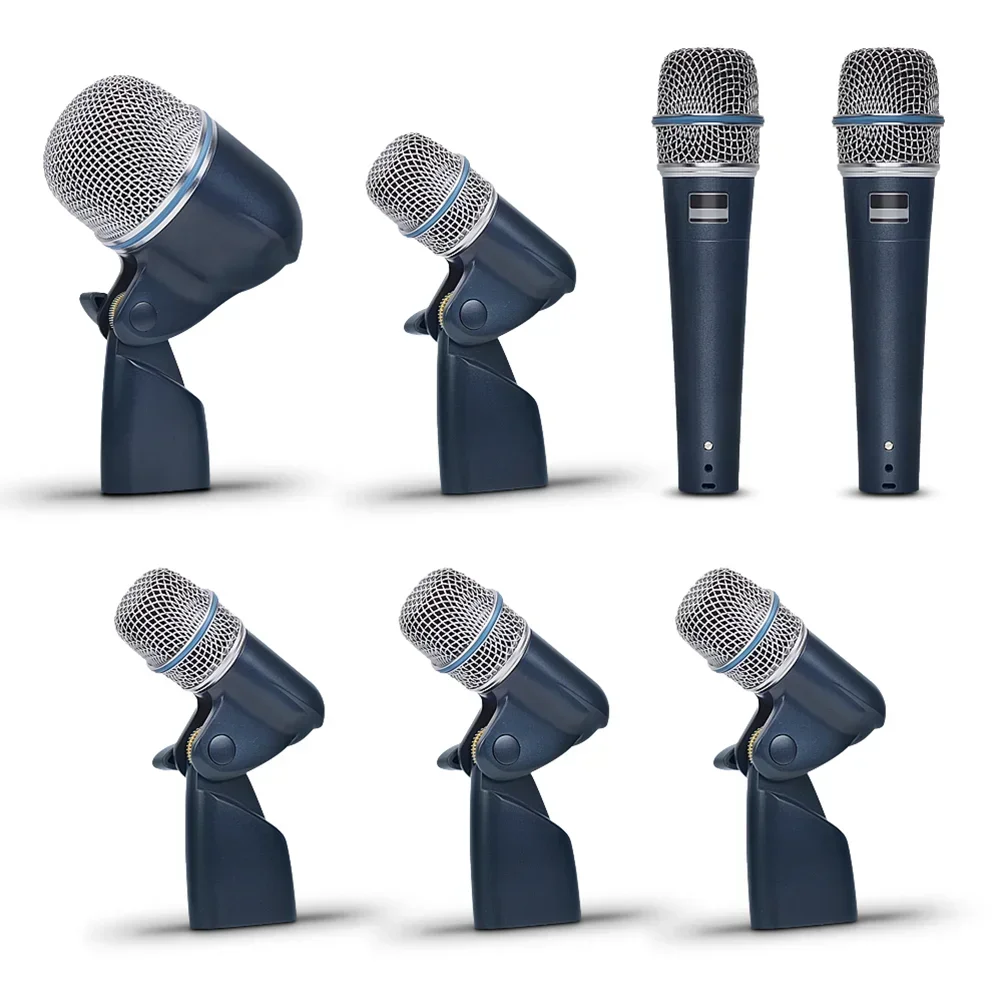 Best GAM-BT7A Professional 7 Piece Drum Kit Instrument Microphone Mic For Bass Amp Toms Snare Drum Drum Microphone Set