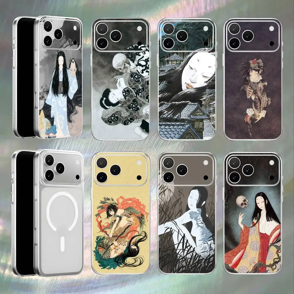 

Artist T-Takato Yamamoto Phone Case For iPhone 17,16,15,14,13,12,11,Pro,Max,Plus,E,Air,Mini Magnetic Frosted Clear