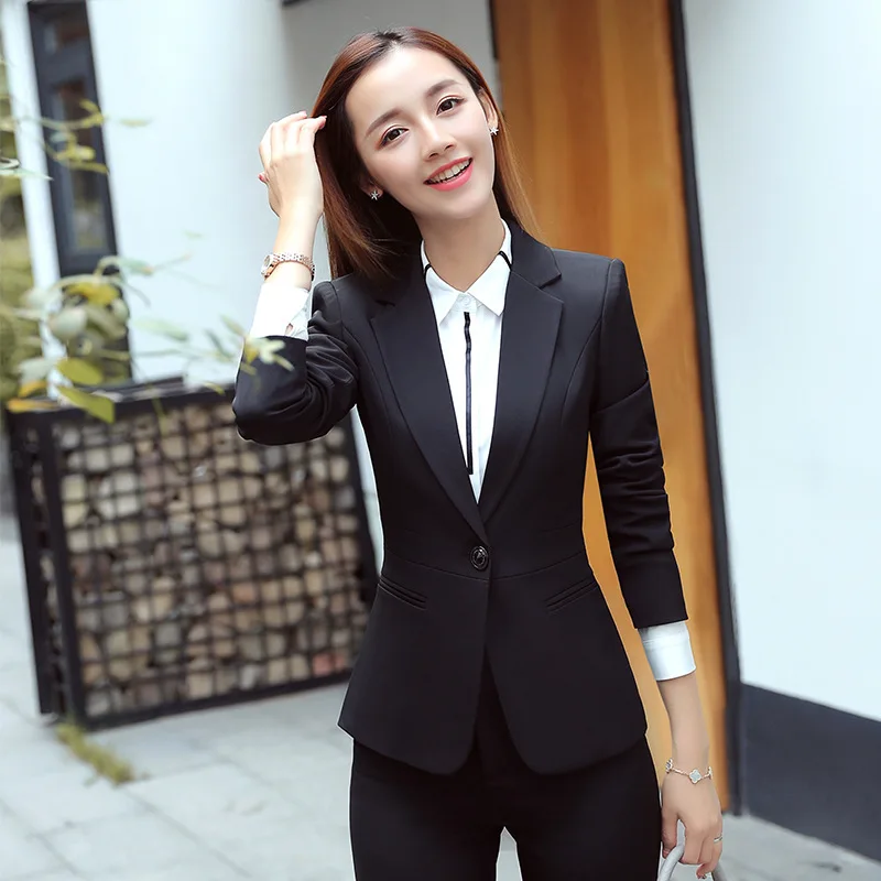 8029Business Suit abiti da lavoro temperamento vestito Hotel Receptionist uniforme Business abbigliamento formale colletto bianco Business We