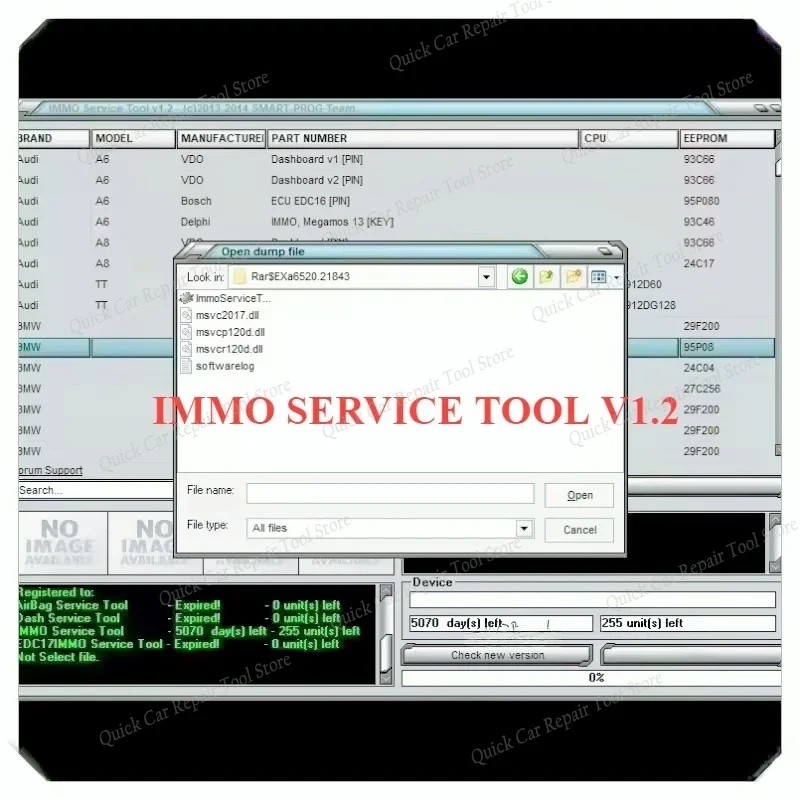 Newest EDC IMMO SERVICE TOOL V1.2 Car Repair Software PIN CODE EcuVonix Decoding V3.2 Immo Off CALCULATOR BSI VDO DASHBOARD