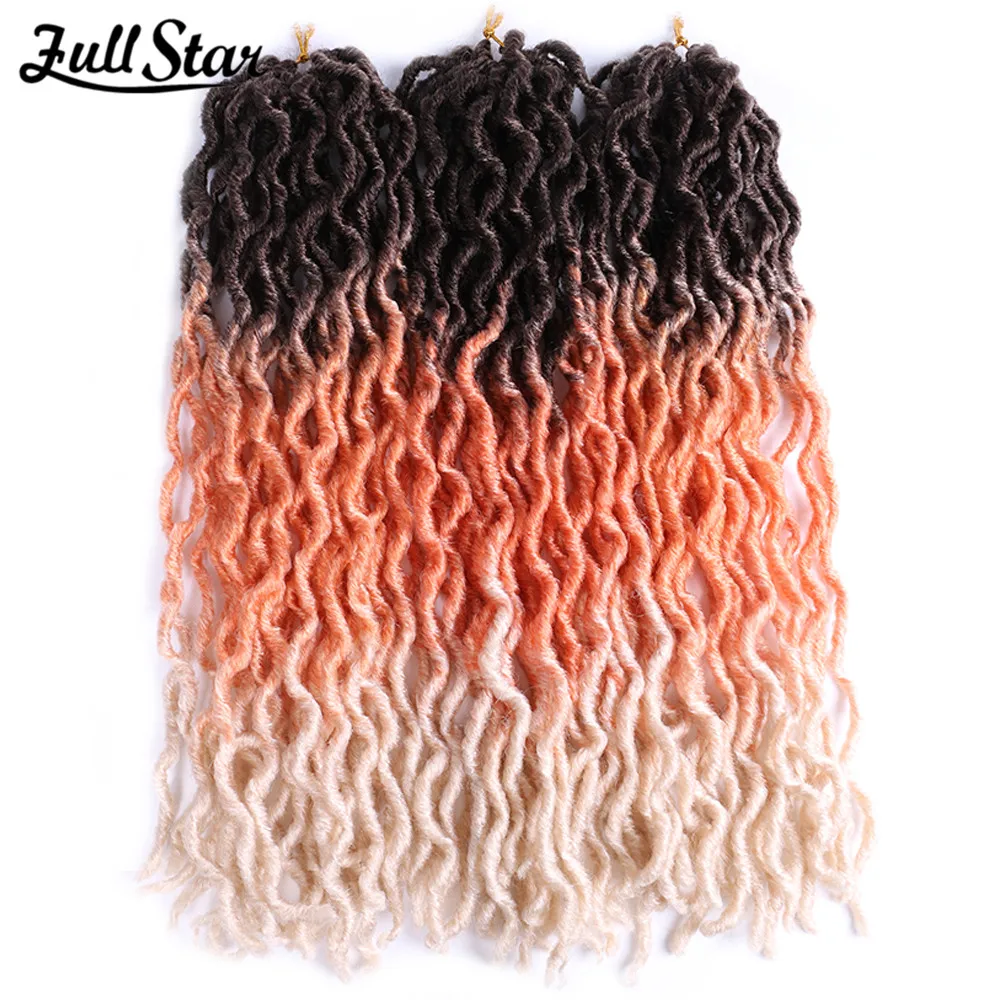 

Full Star Gypsy Faux Locs Crochet Hair Synthetic Hair Hook Braid Fake Hair African Blue Blonde Green Orange Color Dreadlocks